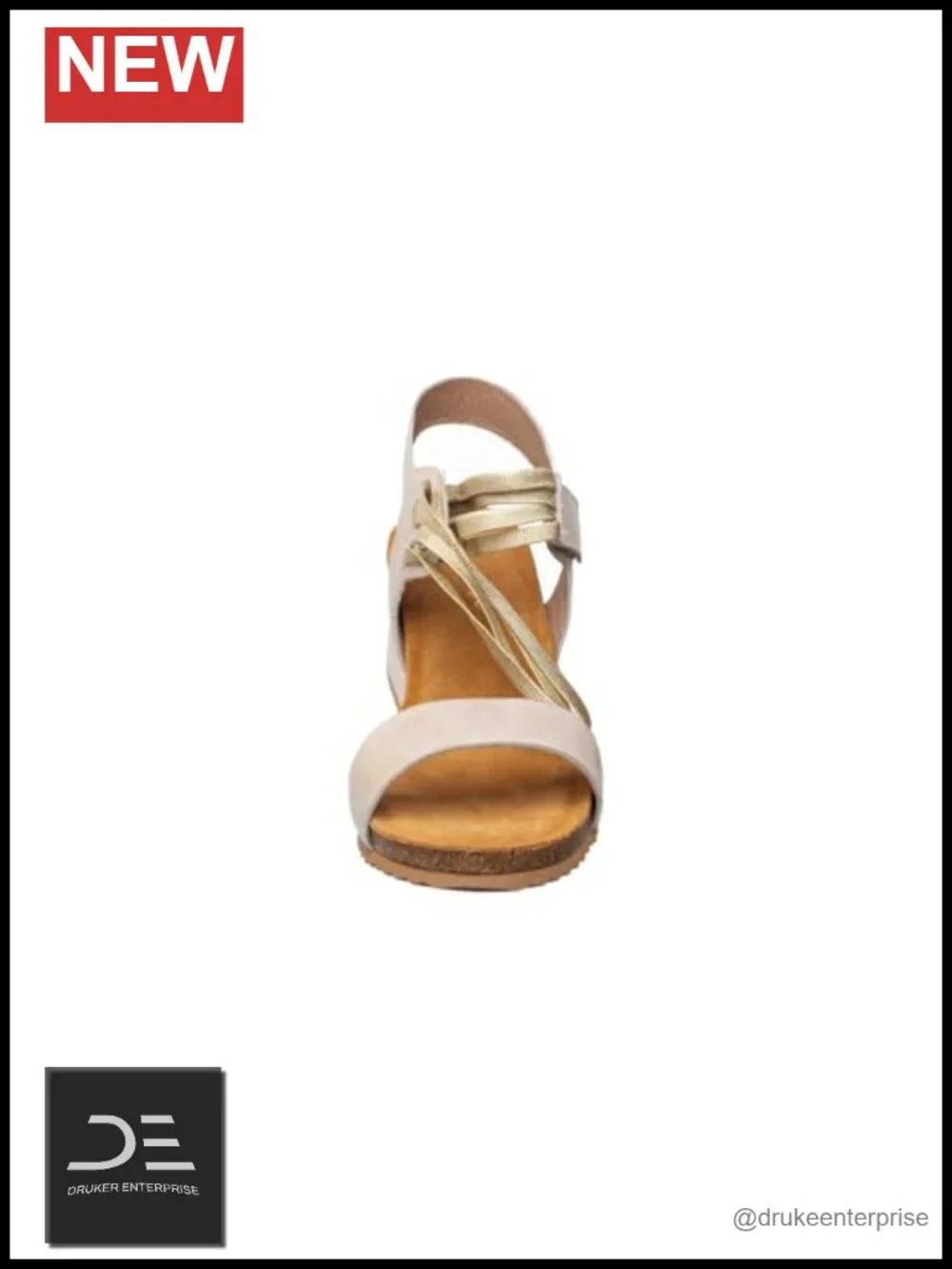 Women's Leather Wedge Sandals Ankle Strap Comfort Fashion Heels 2 Inch